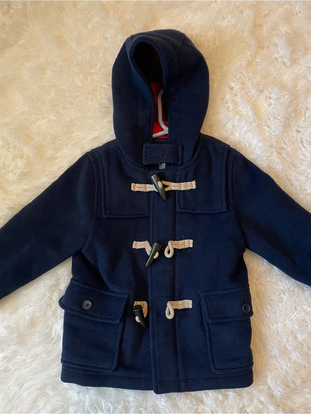 Baby GAP Kids Navy Hooded Duffle Coat